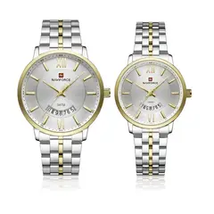 NAVIFORCE - Reloj Pareja Nf9238 Crono Love Acero + Estuche