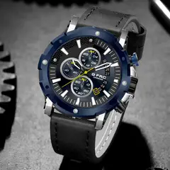 GFORCE - Reloj G-force H3679g Cronografo Funcional Cuero + Estuche