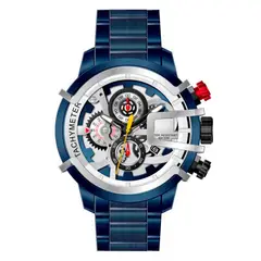 GFORCE - Reloj G-force H3911g Cronografo Funcional Acero + Estuche