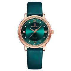 NAVIFORCE - Reloj Casual Nf5036 Mujer Cuero + Estuche