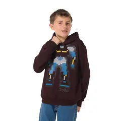 TOTTO - Buzo Hoodie Niño Rojo Burano