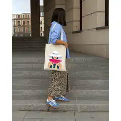 FRIOLENTA - Tote Bag Drill Bolso Mujer Verano Morral Bolsa Ecologica