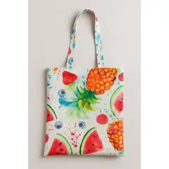 FRIOLENTA - Tote Bag Bolso Ecologico Elegante Formal Frutas