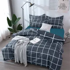 KARYTEX - Juego de Sabanas Azul Oscuro Cationica Cama Queen