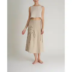 VOIE - Falda warm Beige MVMFWARMBEIG
