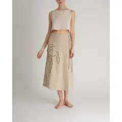 VOIE - Falda warm Beige MVMFWARMBEIG