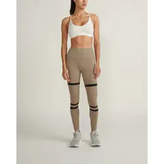 ALO YOGA - Top bra rib blissful Beige W9392RIVORY