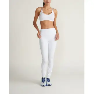 ALO YOGA - Top bra rib blissful Blanco W9392RWHITE