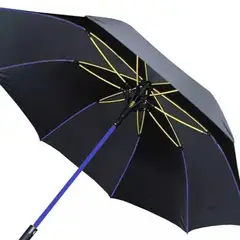 GENERICO - SOMBRILLA UJO AUTOMATICA EXTRA-GRANDE TIPO BASTON ALUMINIO