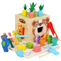 GENERICO - Cubo de Aprendizaje Montessori 8 en 1 Multiactividad