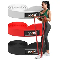 PBOLD - Kit 3 Bandas Elásticas Pull Up Dominadas Resistencia Fitness