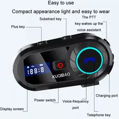 GENERICO - Audífono Intercomunicador Inalámbrico Casco Moto Musica