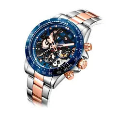 GFORCE - Reloj G-force H3717g Cronografo Funcional Acero + Estuche