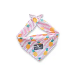 WAWAW - Pañoleta para perro talla M sub rosa piñas