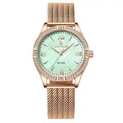 NAVIFORCE - Reloj Casual Nf5028 Mujer Acero + Estuche