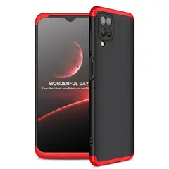 GENERICO - Funda Carcasa Estuche Protector Para Samsung A12 Negro Rojo