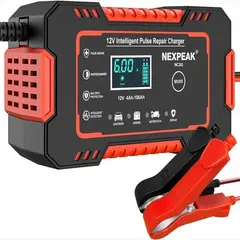 GENERICO - Cargador Bateria Portatil Iniciador Carro Moto Pantalla Lcd