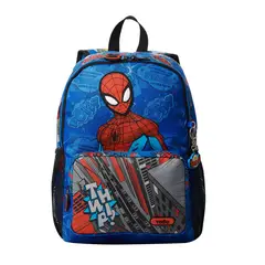 TOTTO - Morral Mochila Escolar Para Niño Azul Spiderman Pop M