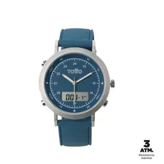 TOTTO - Reloj Análogo Para Hombre Azul Petroleo Field