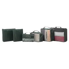 TOTTO - Organizador de Viaje Set X6 Para Hombre Verde Packing