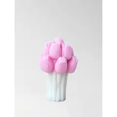 GENERICO - Ramo tulipanes vela en cera vegetal
