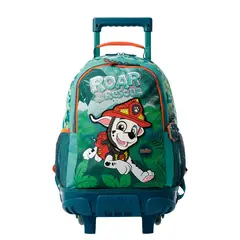 TOTTO - Morral Escolar con Ruedas para Niño Verde Paw Patrol
