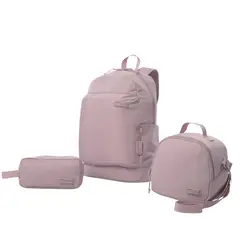 TOTTO - Morral Mochila Para Mujer Porta Pc Combo X Lonchera
