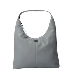 TOTTO - Bolso Cartera Para Mujer Porta Pc Gris Oscuro Smooth L