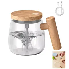 HOME - MUG TAZA VASO MEZCLADOR RECARGABLE EN VIDRIO