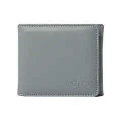 TOTTO - Billetera Rfid Para Hombre Gris Oscuro Ermatto