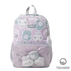 TOTTO - Morral Mochila Escolar Para Niña Morado Kawi M