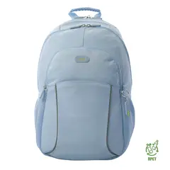 TOTTO - Morral Mochila Para Mujer Porta Pc Azul Claro Cambri