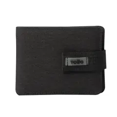 TOTTO - Billetera Rfid con Tarjetero Para Hombre Negro Gobi