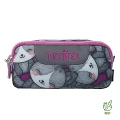 TOTTO - Multiuso Cartuchera Para Mujer Gris Sobre