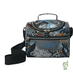 TOTTO - Lonchera con PortacomidaTérmica Para Hombre Pizarra