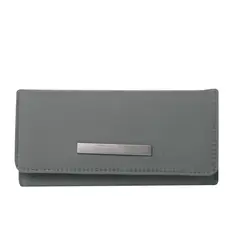 TOTTO - Billetera Rfid Para Mujer Gris Oscuro Adelaide