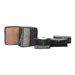 TOTTO - Organizador Set X5 Viaje Negro Hombre Packing