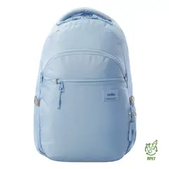 TOTTO - Morral Mochila Para Mujer Porta Pc Azul Claro Indo
