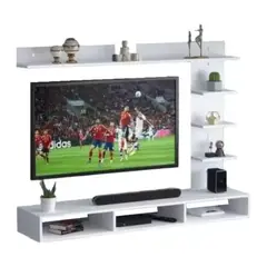 GENERICO - Repisa Flotante Mueble Mesa De Tv Centro De Entretenimiento Blanco