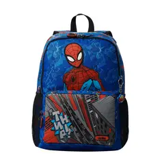 TOTTO - Morral Mochila Escolar Para Niño Azul Spiderman Pop L