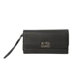 TOTTO - Billetera Rfid Para Mujer Negro Smooth Sub