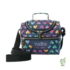 TOTTO - Lonchera Portacomida Térmica Mujer Pizarra