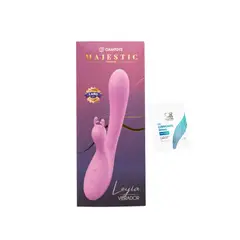 DISTRISEX - Vibrador Doble Estimulación Punto G Leyla + Neutro Elixir 5 Ml