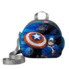 TOTTO - Lonchera Con Portacomida Para Niño Gris Avengers Cap