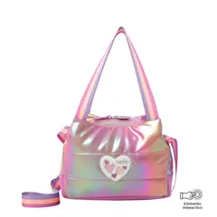 TOTTO - Lonchera Con Portacomida Para Niña Morado Glowy L