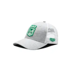 OTO CAPS - Gorra Atlético Nacional Oficial de Malla escudo GrisBlanco