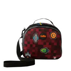 TOTTO - Lonchera Con Portacomida Para Niño Rojo Digibot M