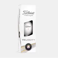 TITLEIST - Bolas de Golf VELOCITY blancas caja x 3 unidades