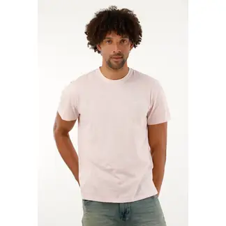 TENNIS - Camiseta manga corta rosada para hombre