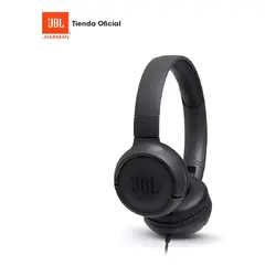JBL - Audífonos Over-ear Tune 500 JBLT500 con micrófono Negro